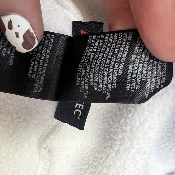 The North Face Polartec Classic White/Gray Fleece Jacket Size Large - Picture 6 of 9